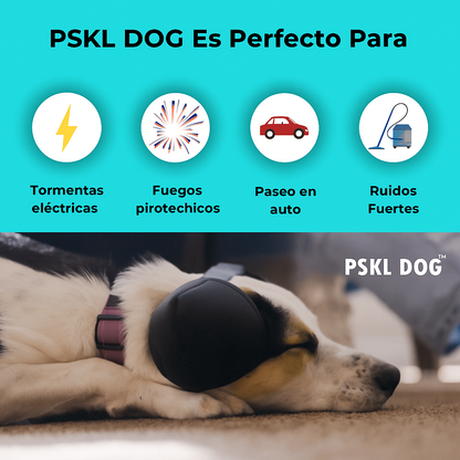 PSKL DOG - Audífonos Protectores para Perros (personaliza el nombre de tu mascota max 8 letras)