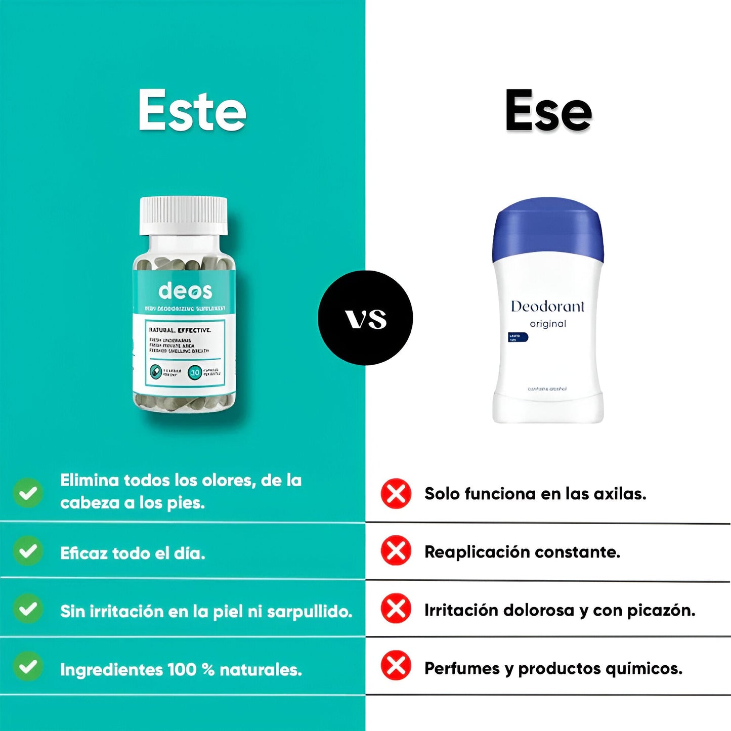 Deos™ Elimina Los MALOS olores Corporales